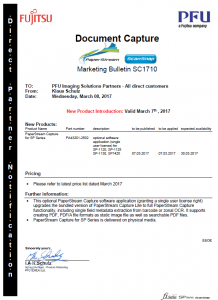 Дополнительное  приложение  PaperStream Capture   для сканеров  серии SP.